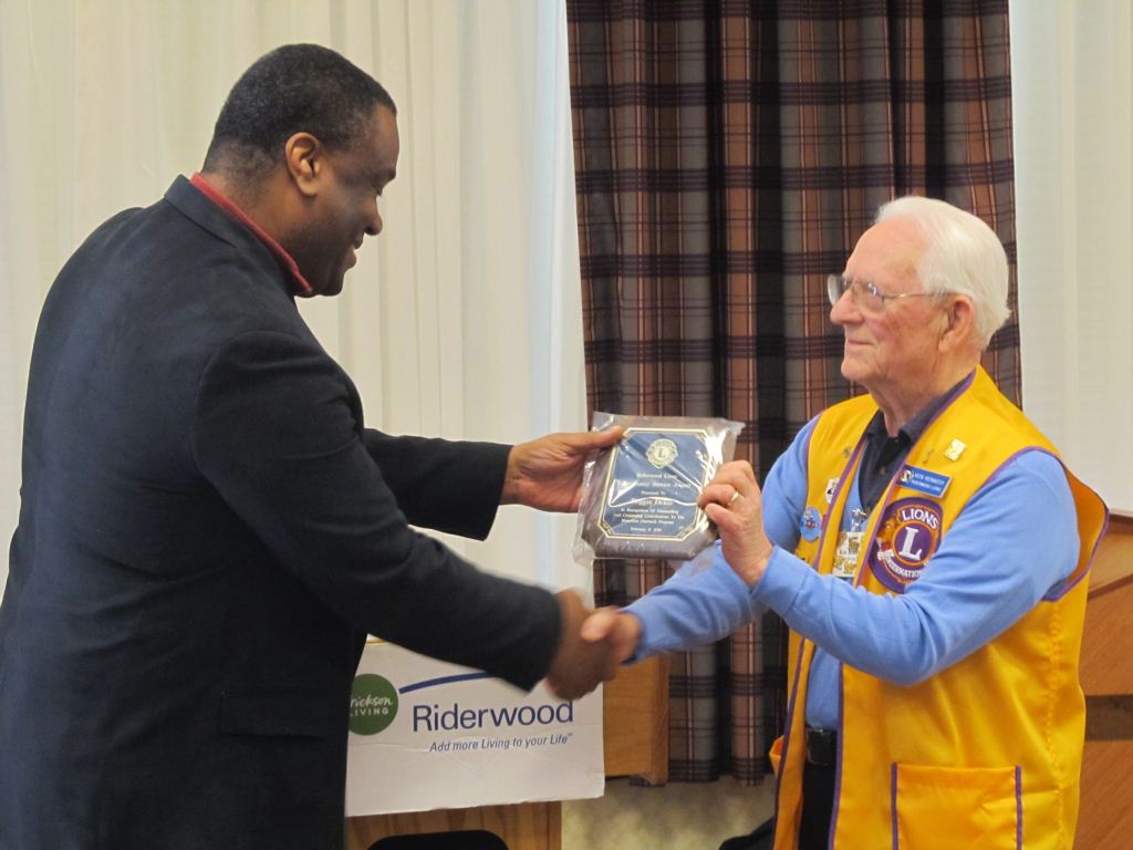 The Riderwood Lions Club was recognized for its community service during a volunteer appreciation luncheon held at the Erickson Living retirement community on Friday, February 13. The Riderwood Lions Club was recognized for its community service during a volunteer appreciation luncheon held at the Erickson Living retirement community on Friday, February 13.